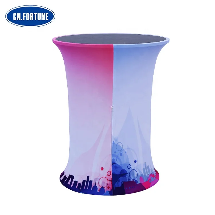 2020 Latest Design POP Up Reception Desk Promotion Table For Exhibition Advertising Promotion Use