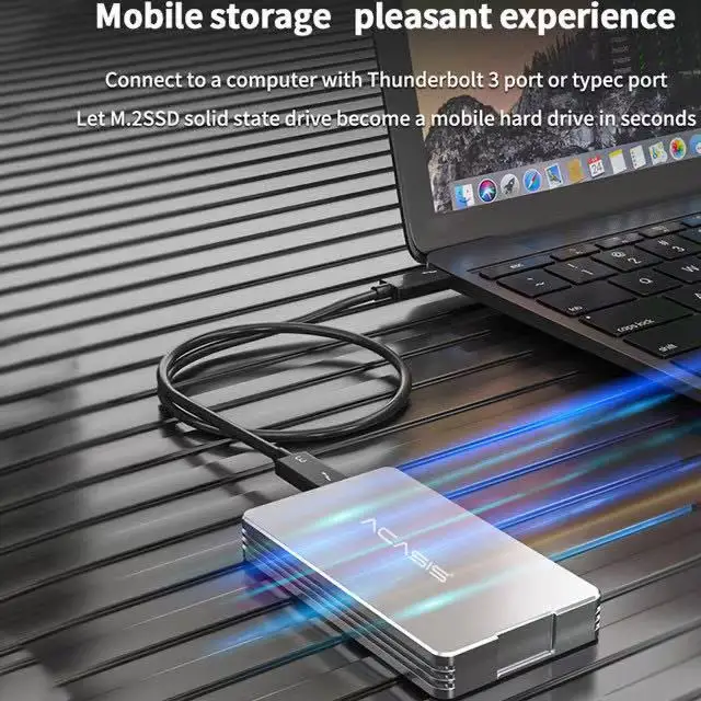 ACASIS USB4.0 M.2 NVME SSD Enclosure 40Gbps M2 NVMe Case Compatible USB 4.0 Type C For Laptop &