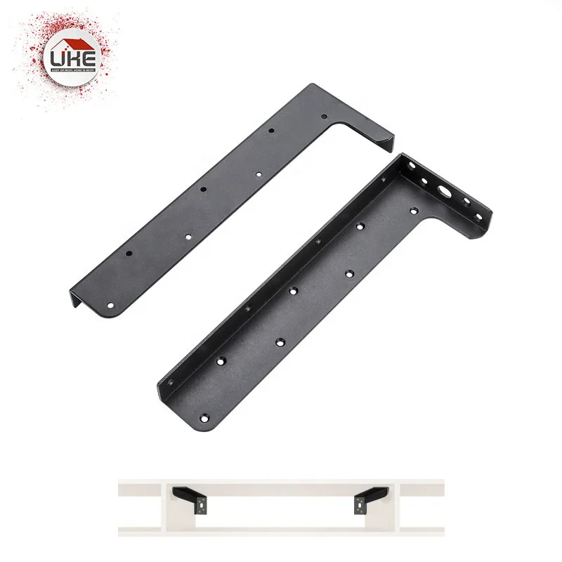 Load Bearing Bracket Steel L-Shaped Fixing Cabinet Wall Mounted Hidden Floating Shelf Accessories