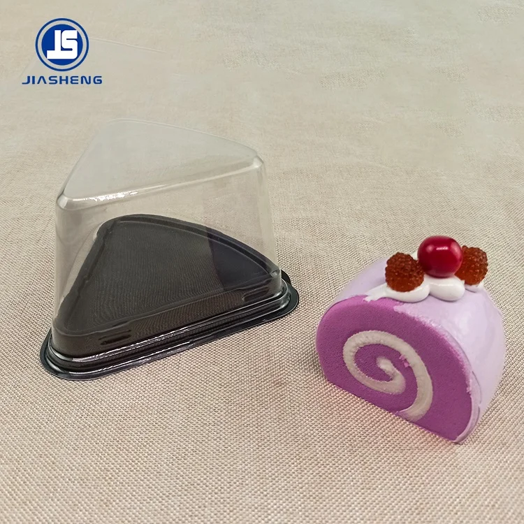 Triangle Cake Box Mousse Cake Cutting Box Disposable Plastic Packaging Box Baking 6 Inch 8 Inch Food Cake Container Cheese