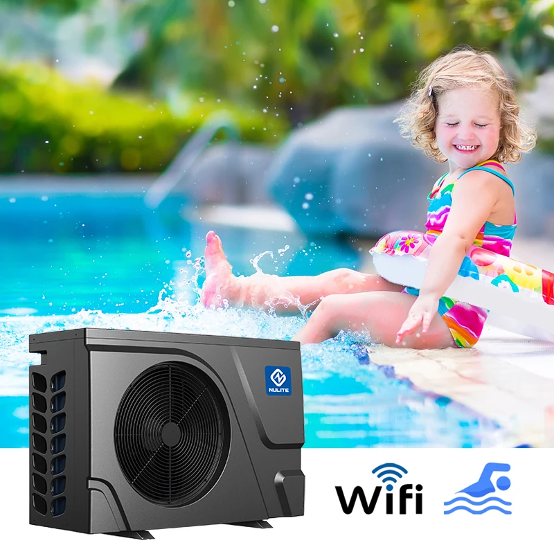 Nulite cheap R32 5kw mini pool heater Mini DC Inverter Swimming Pool Heat Pump