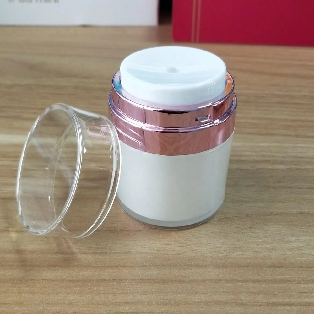 New 15ml 30ml 50ml cosmetic plastic vacuum jar  face cream acrylic airless pump container jar