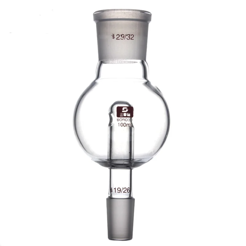 Настраиваемый боросиликатный стеклянный шар различной емкости с толстыми стенками для лаборатории с защитой от брызг