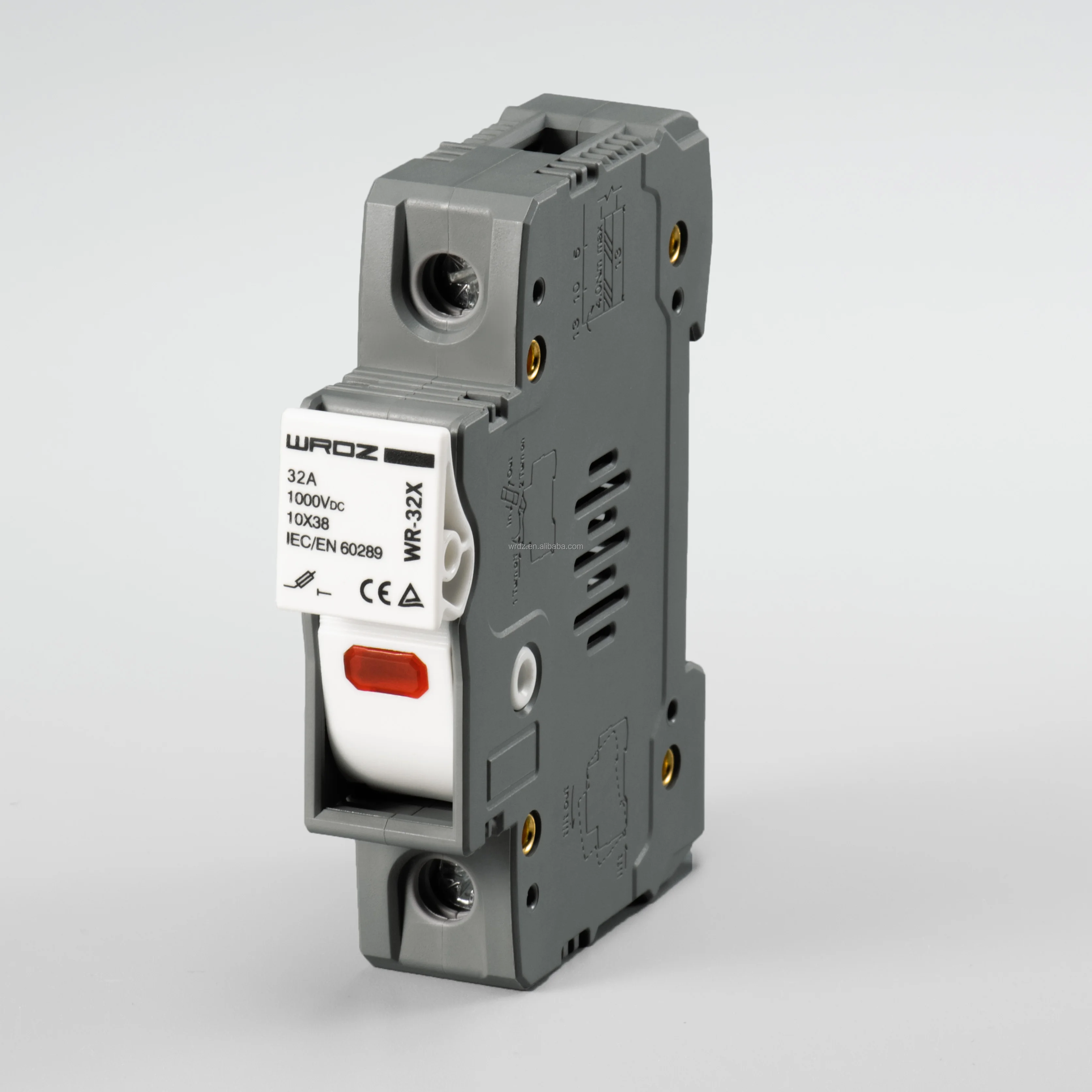 WRDZ 1000v Fuse Cylindrical Ceramic Fuses Low Voltage solar 1000V DC fuse holder