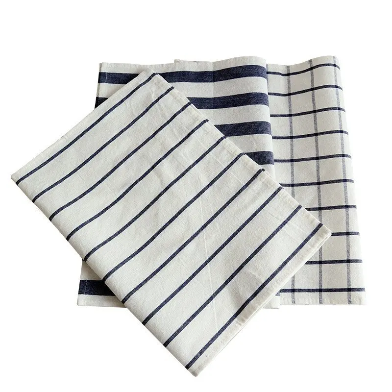 100% Cotton Ins Style Gingham Table Cloth Napkin Table Set