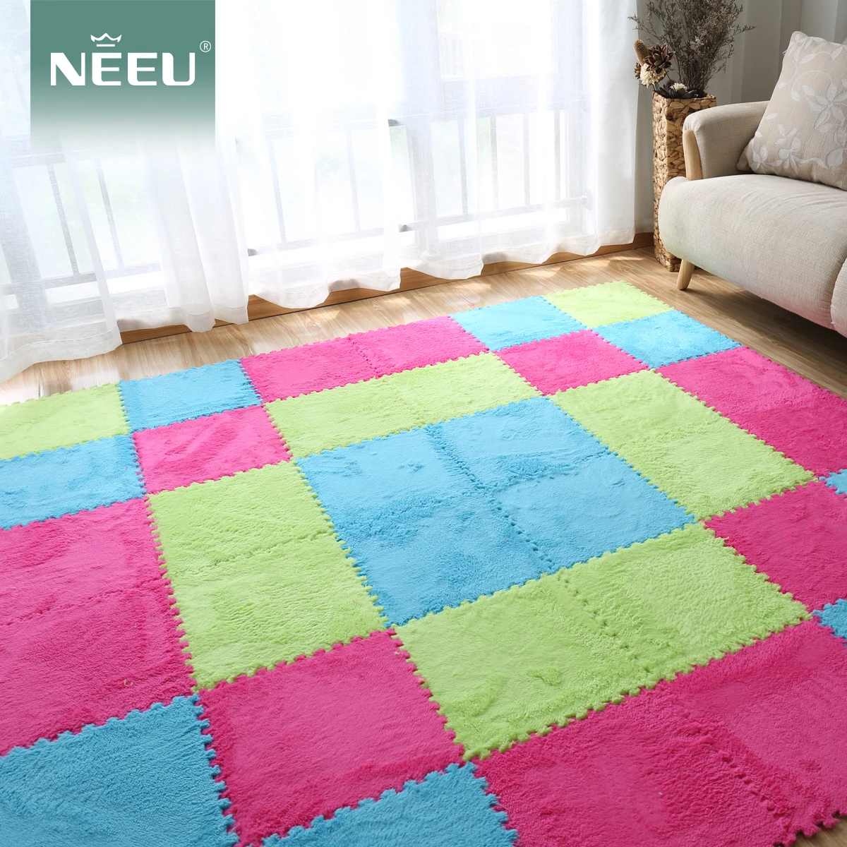 Высококачественная ковровая плитка EVA для отеля, офиса, дома