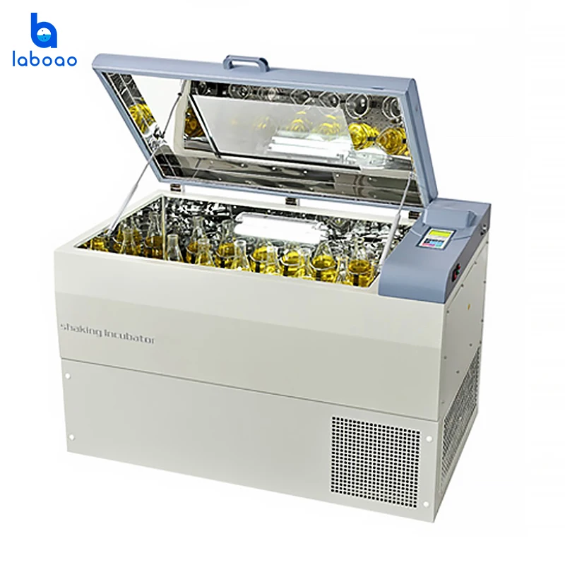 LABOAO cheap digital microplate shaker thermostatic shaking incubator Horizontal Refrigerated Shaking Incubator