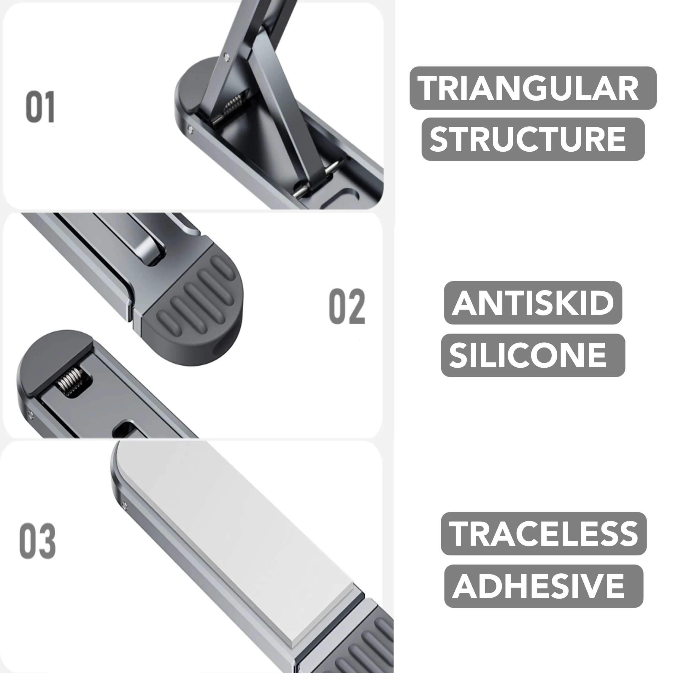 Laptop Stand 360 Rotatable Monitor Notebook Support Base Holder Portable Mount Office School Home Laptop Computer Foldable Stand
