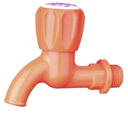 orange color plastic ABS tap ceramic tap faucet southeast asia india pakistan sri lanka indonesia philippine household bibcock