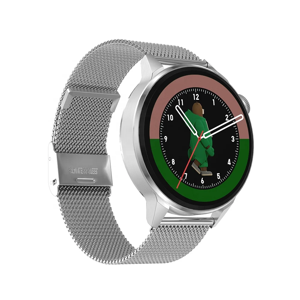 2022 Smart Watch DT4 Plus Smart Watch with NFC BT Call Wireless Charger Rotary Encoder Knob Music Control Heart Rate Smartwatch