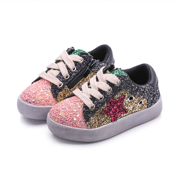 
YY10335S 2021 Newest toddler baby children fashion glitter colorful boys girls sneakers shoes 