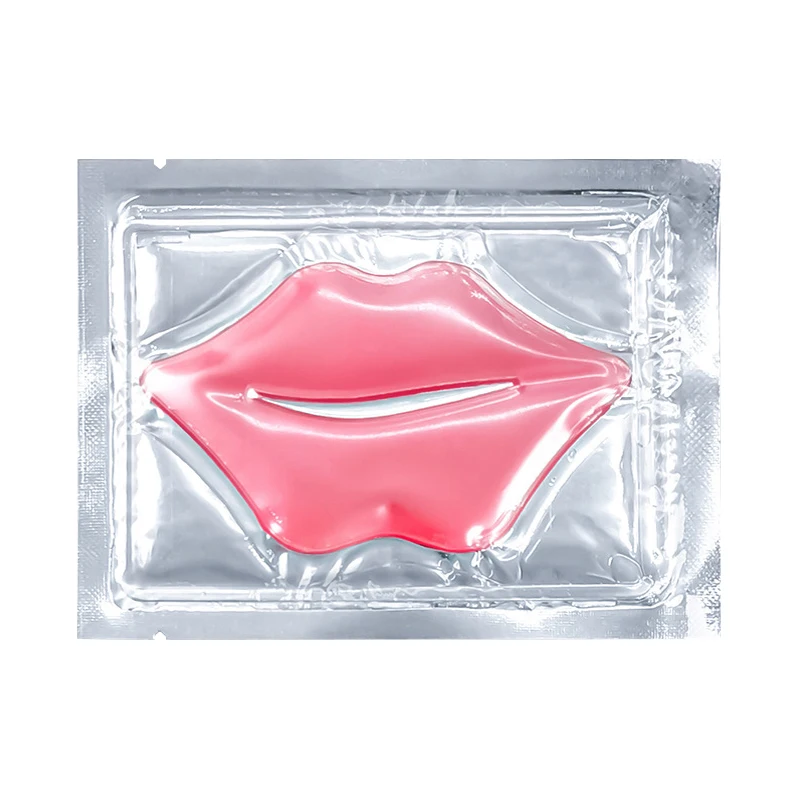 Wholesale Bulk Lip Pads Moisturizing Collagen Gel Lip Mask Sheet Hydrating Korean Pink Crystal Collagen Exfoliating Lip Mask