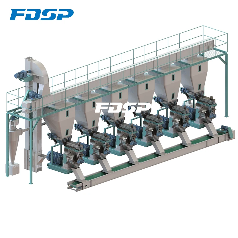 Biomass pellet equipment wood pelleting machinery manufacturing factory for wood pellet