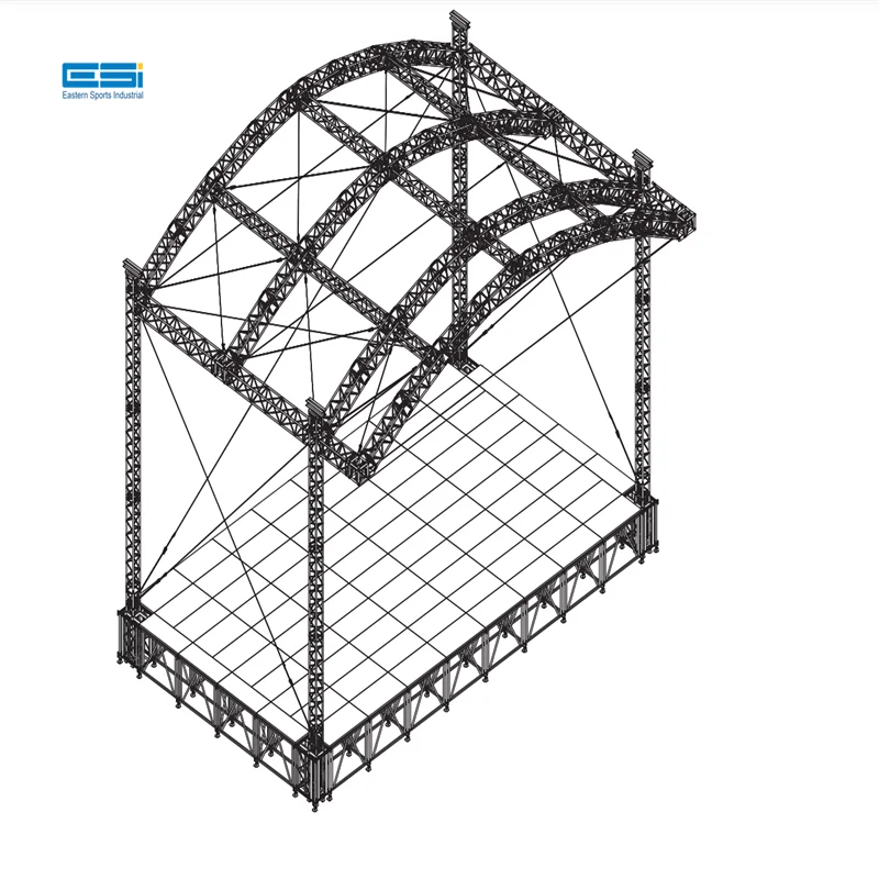 ESI-Aluminum Outdoor Event Truss System Concert Roof Truss For Hanging Speakers