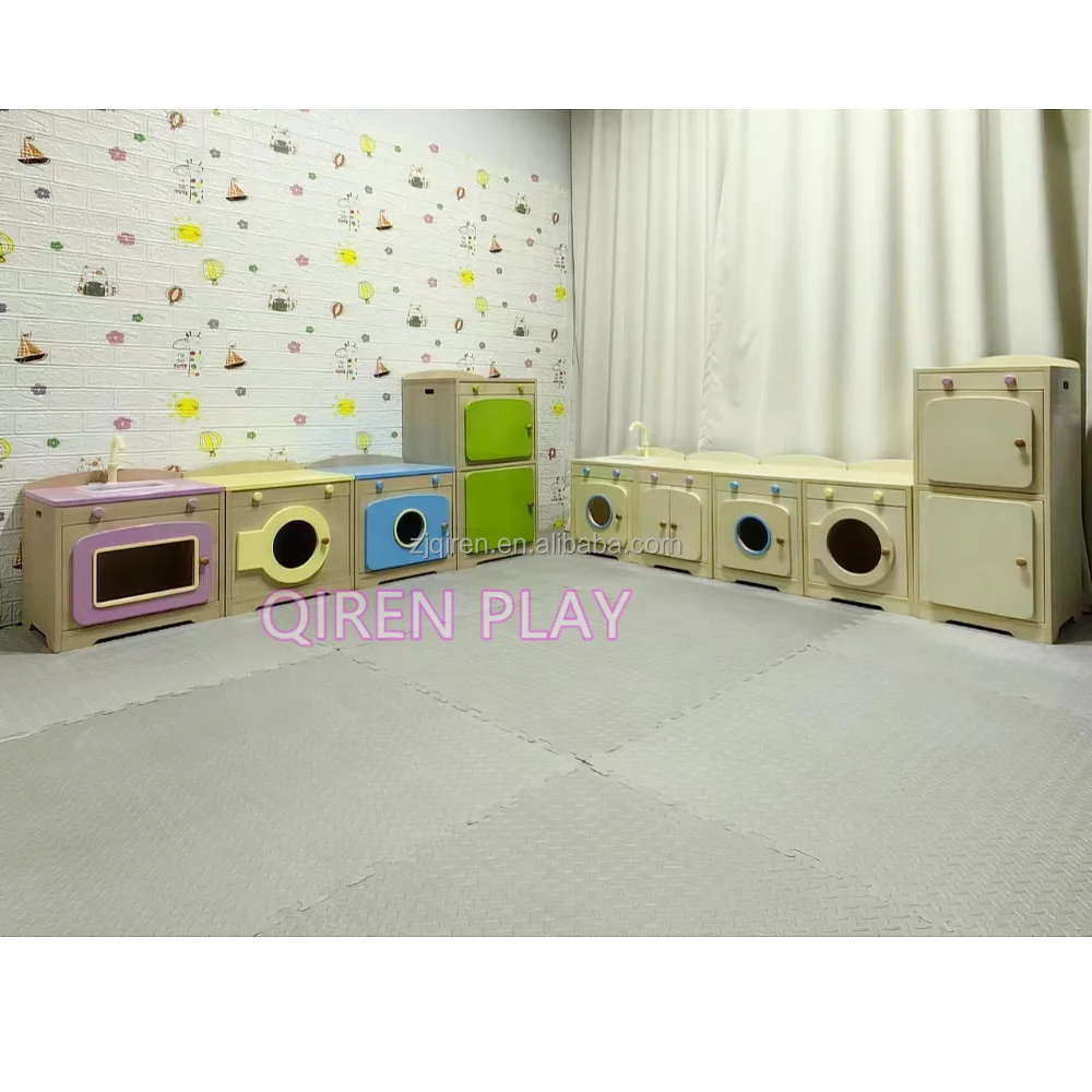 Factory Sales Kids Kitchen Set Toy Child Food Kids Kitchen Play Set Toy Wooden Role Play Cooking Wood Game Furniture