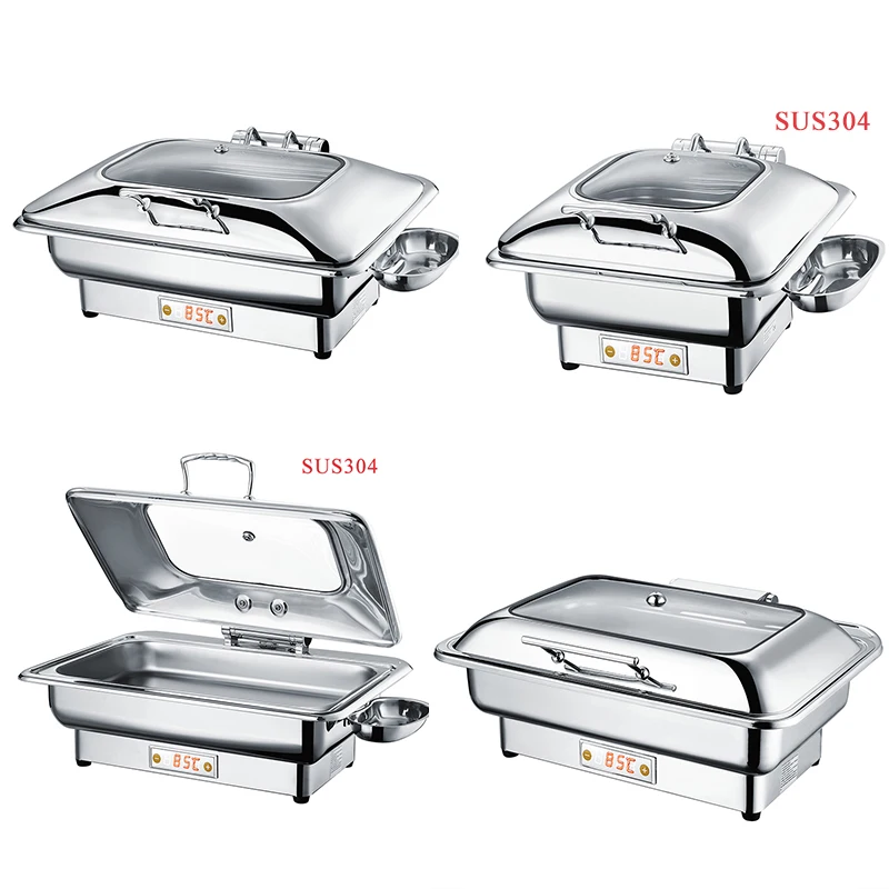 6 9 литров рулон топ жаровня блюдо буфетный подогреватель еды 18 10 нержавеющая сталь электрический шейкер пользовательский логотип