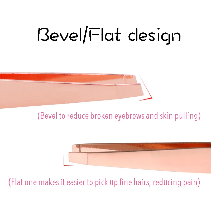 
Wholesale Private Label Eyebrow Clip Professional High Quality Slanted Head Eyebrow Tweezer Stainless 
