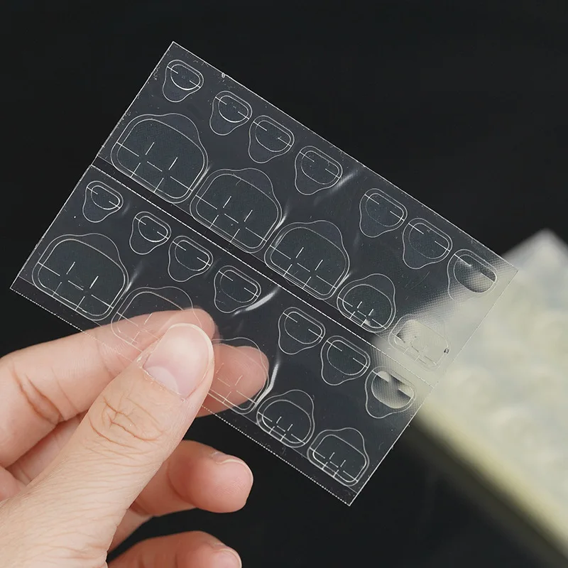 sheet adhesive Waterproof ultra-thin eco-friendly toenail adhesive Toenail Nail Jelly double-sided Adhesive Invisible toenail