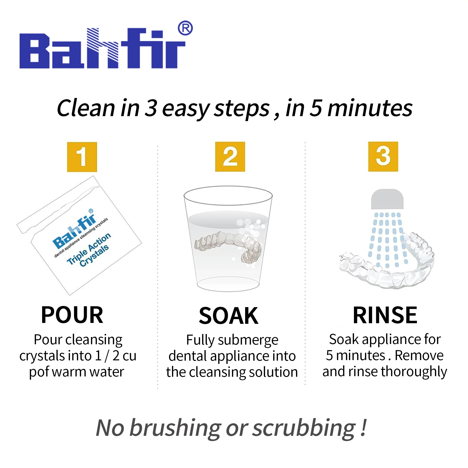 Customized Dental Hygiene Tablets: Whiten and Clean Retainers and Dentures