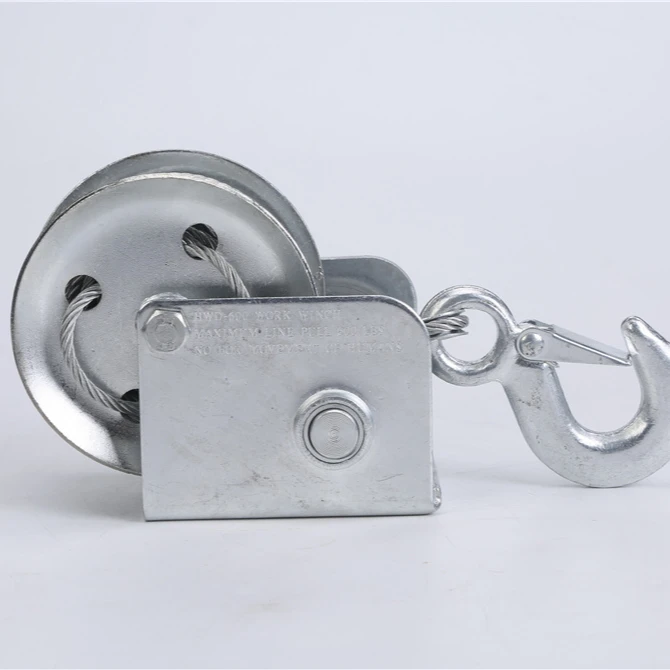 Portable manual heavy steel cable mechanic trailer hand winch for sale wholesale