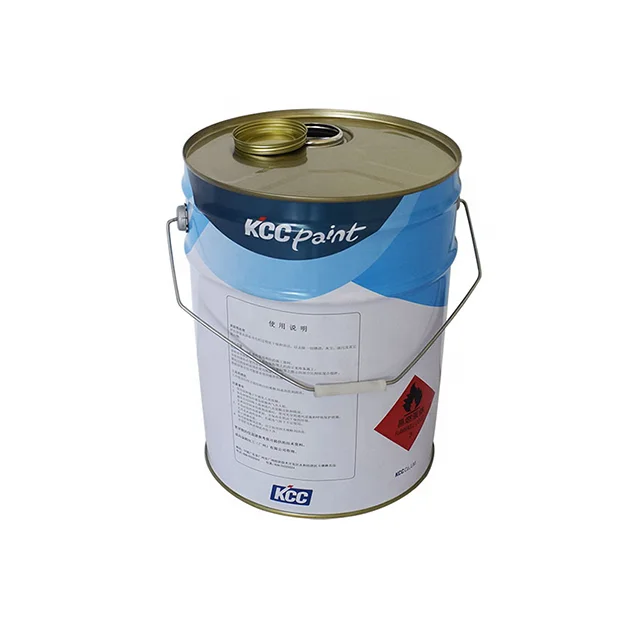 Custom white logo engine oil steel bucket package 20 Liter metal drum round 5 gallon bucket