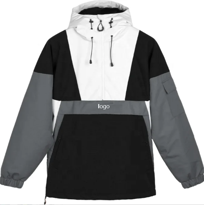 Custom Fashion Men Women Winter Windproof Waterproof Snowboard Ski Suit Snow Wear Jacket with Hoodie