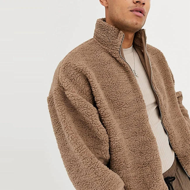 OEM Best Sale Warm Outdoorwear Fashion Streetwear Fleece Winter Man Jacket