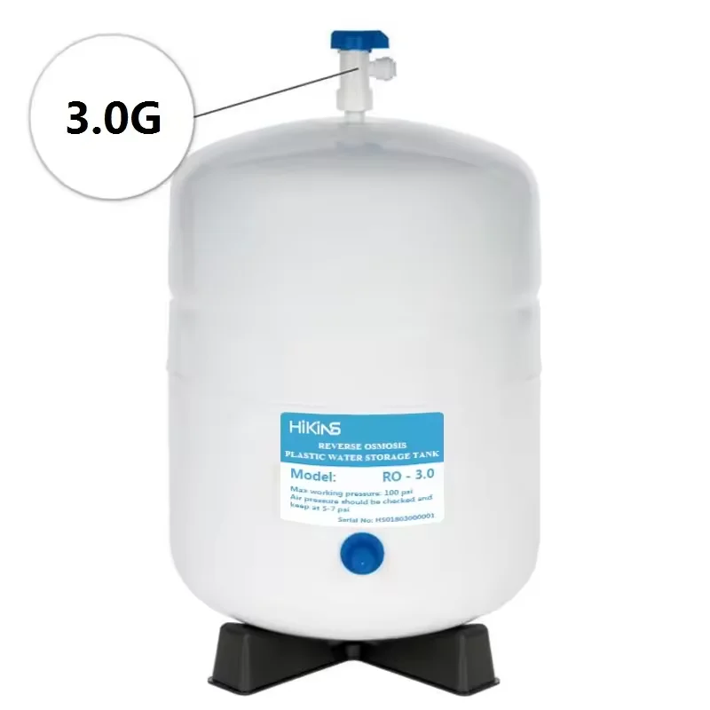 Hikins 3G 6-8L Plastic PP RO Drinking Bucket Barrel Pressure Tank