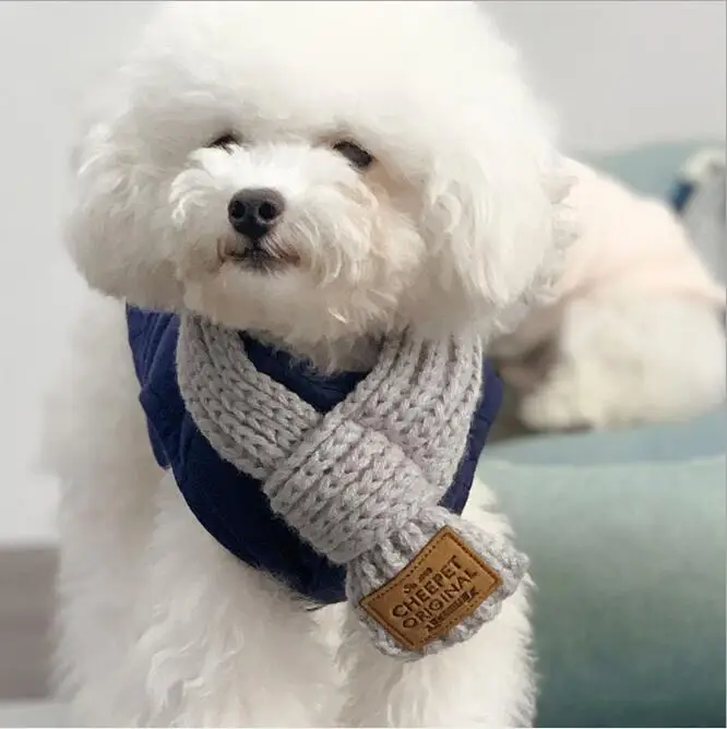 Dog Winter Dog Knitted Pet Warm Scarf for Dog