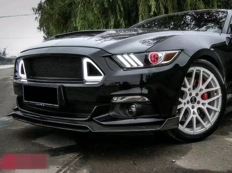Передняя решетка для Ford Mustang 2015-2017 Sharkaero PFT DRL белая и