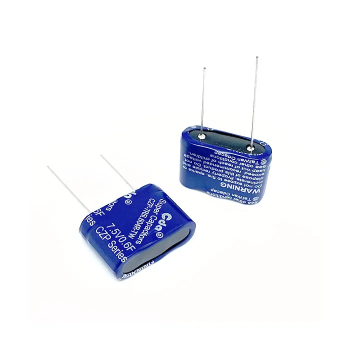 super capacitor 7.5V0.6F CZP-7R5L604R-TW 7.5V 0.6F voltage three series module toy game capacitors 1F 1.5F 2.2F 3.3F 5F 6.5F