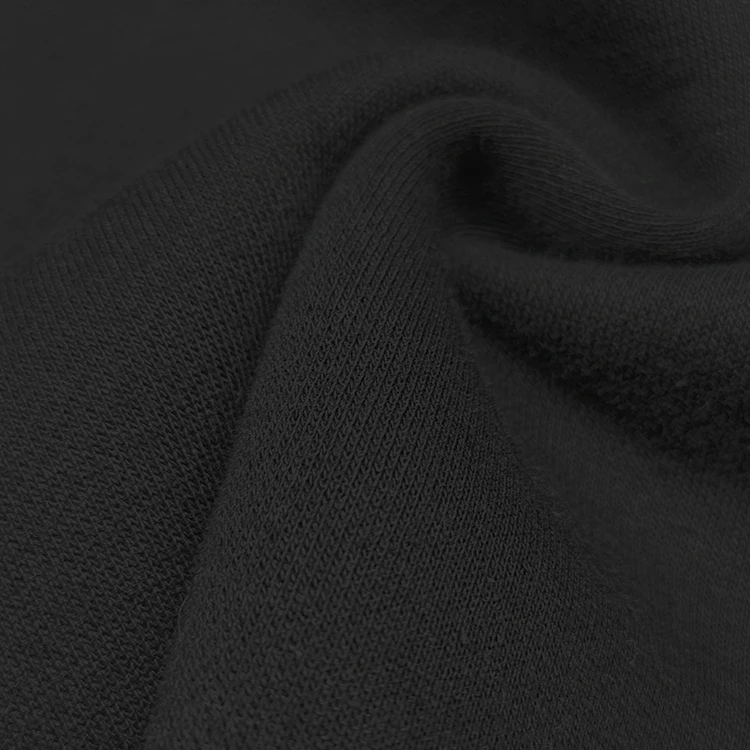 New Fashion Solid CVC Sweatshirt Fleece Fabric, Soft 67% Cotton 33% Polyester Material Fleece Fabric For Hoodies/