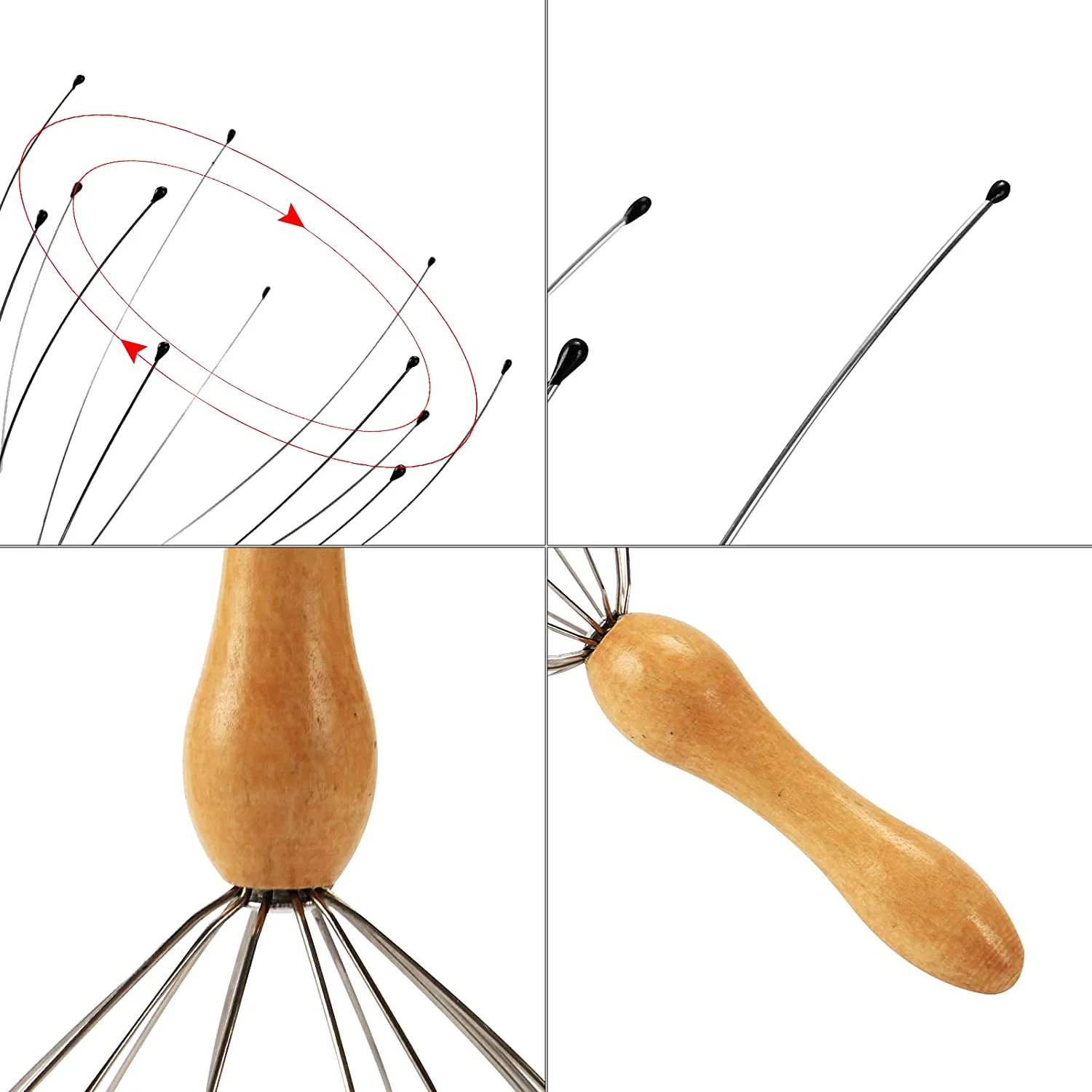 Массажер для головы из нержавеющей стали