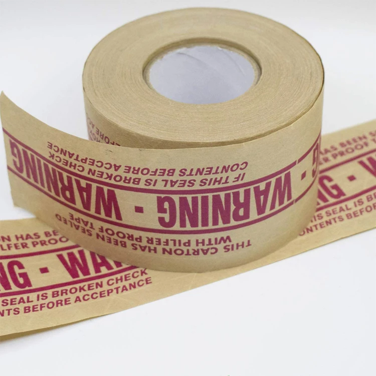 Eco friendly gummed kraft paper tapes personalized roll plastic customizable  adhesive tape