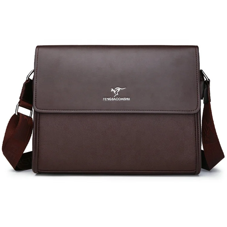 2021 Waterproof Luxury Soft Leather Custom Shoulder Messenger Bag for Men