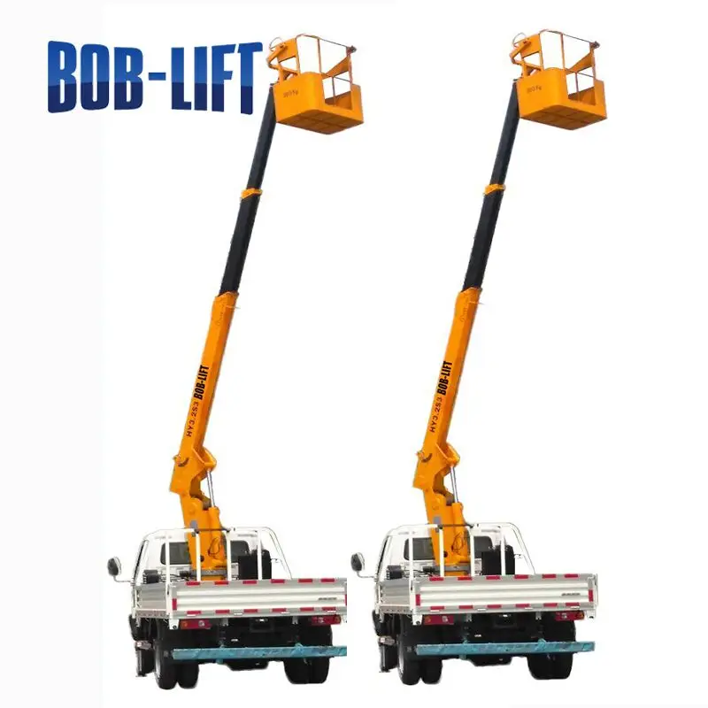 Telescopic Boom Truck Crane with Basket