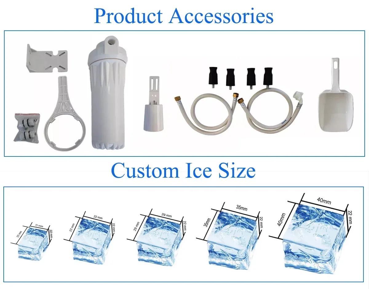 500kg/24h Water cooled ice block machine maker commercial ice cube machines making commercial