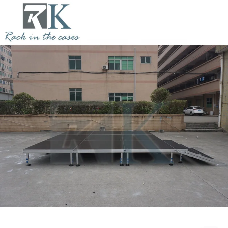 aluminum riser with warden base high quality cheap portable dancing mobile atage line array translation stage