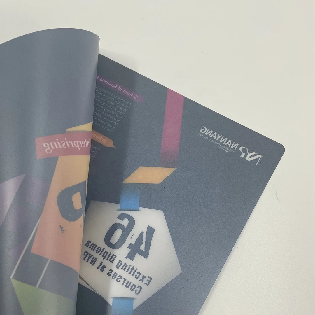 Dark color plastic folder customized design L shape file folder PP pockets folders for office