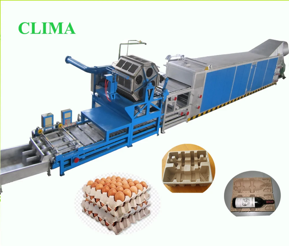 Машина для переработки бумаги, формовочная машина для яичных коробок, автоматическая формовочная машина для бумажной целлюлозы, производство Китай