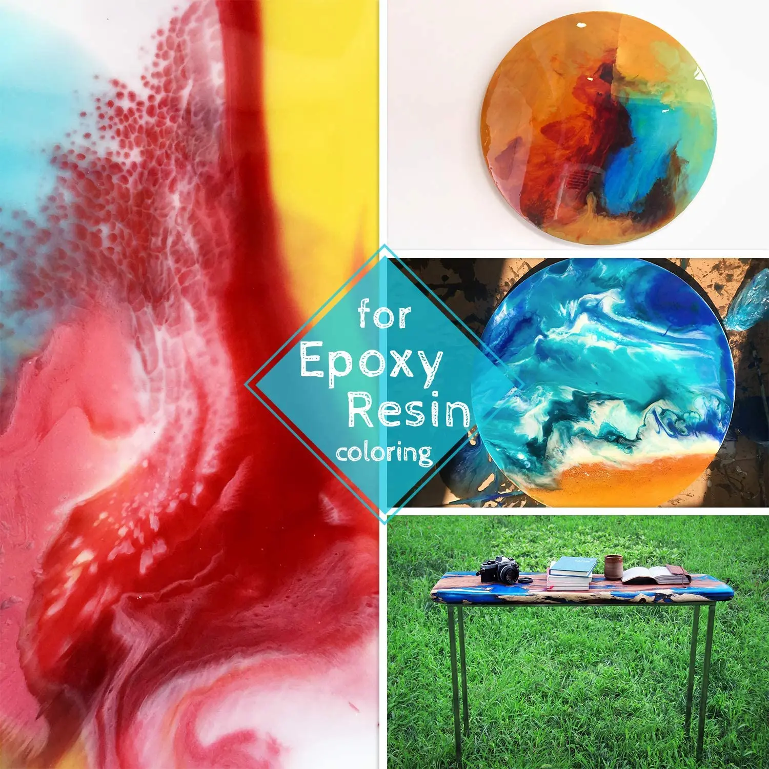 Epoxy Resin Dye 24 Mica Powder for Epoxy Set Epoxy Resin Color Pigment Soap Dye Cosmetic Pigment Powder