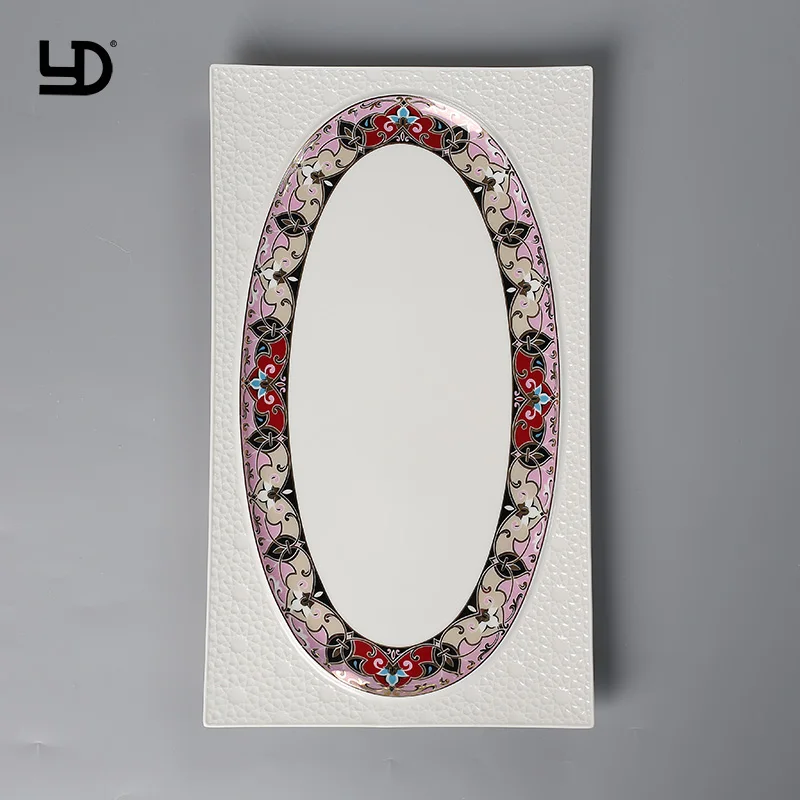 Customized China Market Factory Price Direct Sales Western Style Durable Porcelain Dinnerware Sets Bowl Square Plate Milk Pot