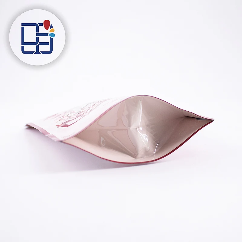 Standing Aluminum Foil Bag Zip Lock Custom Sheet Mask Packaging Cosmetics Cleansing Soap Satchel Pack