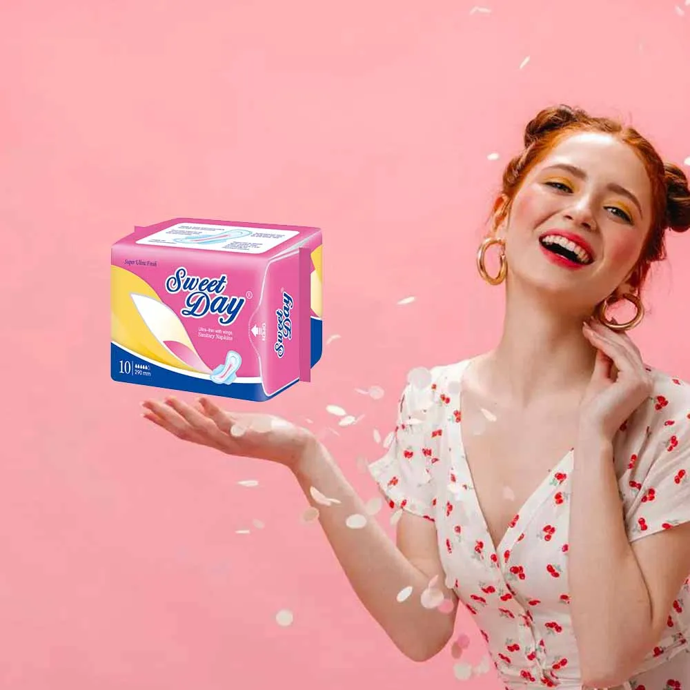 Super Absorb Double Wing Cotton Anion Sanitary Napkin Max Plus Sanitary Napkin