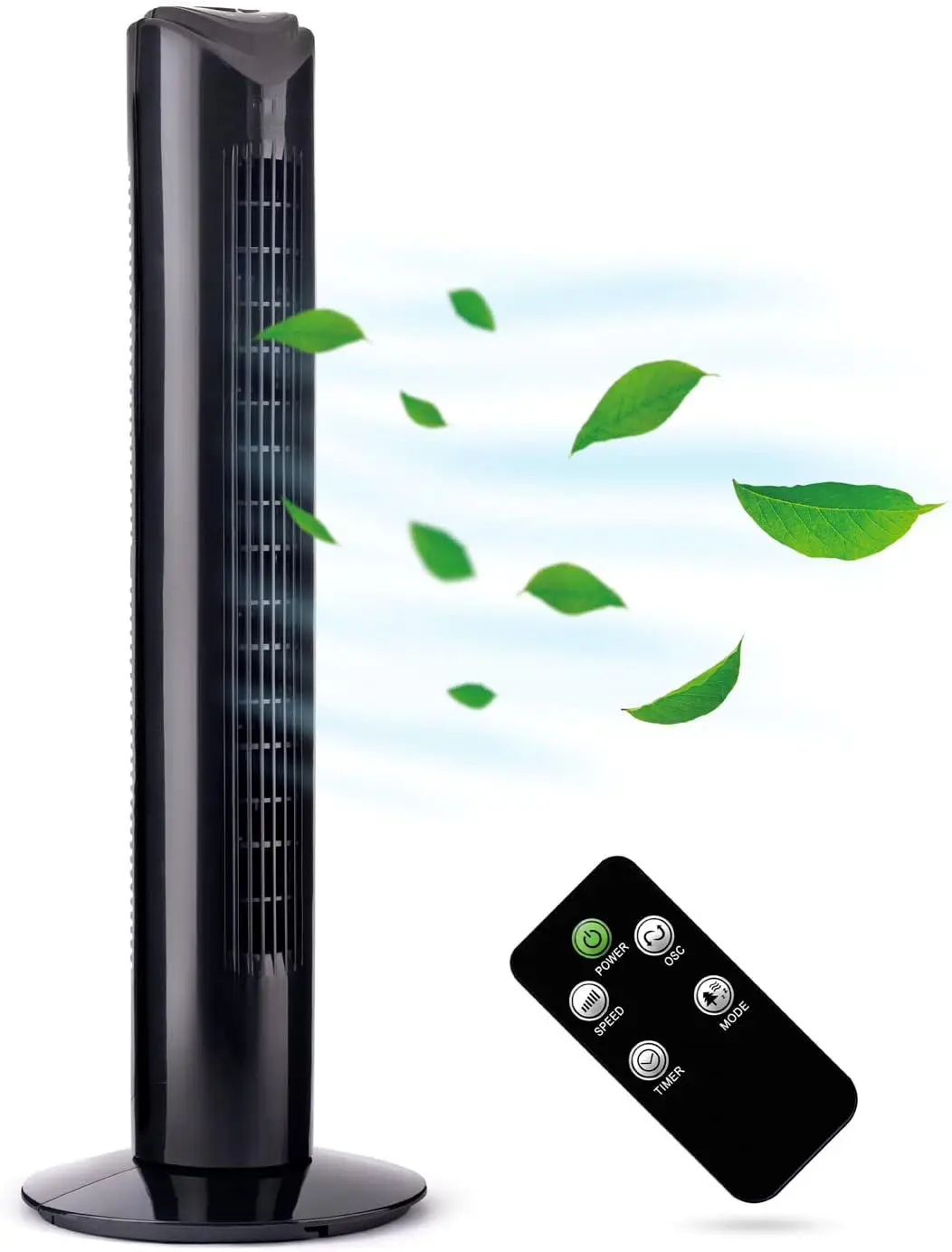 Oem High Quality New Design Smart High Wind Tower Fan Oscillating Silent Remote Control Air Cooling Home Tower Fan