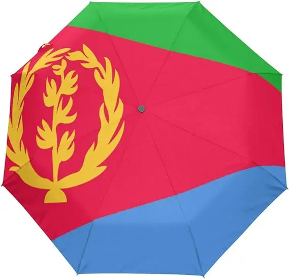 2024 US American Flag Umbrella Folding Nylon Umbrella with Digital Printing Techniques for Automotive and Travel Agency Use