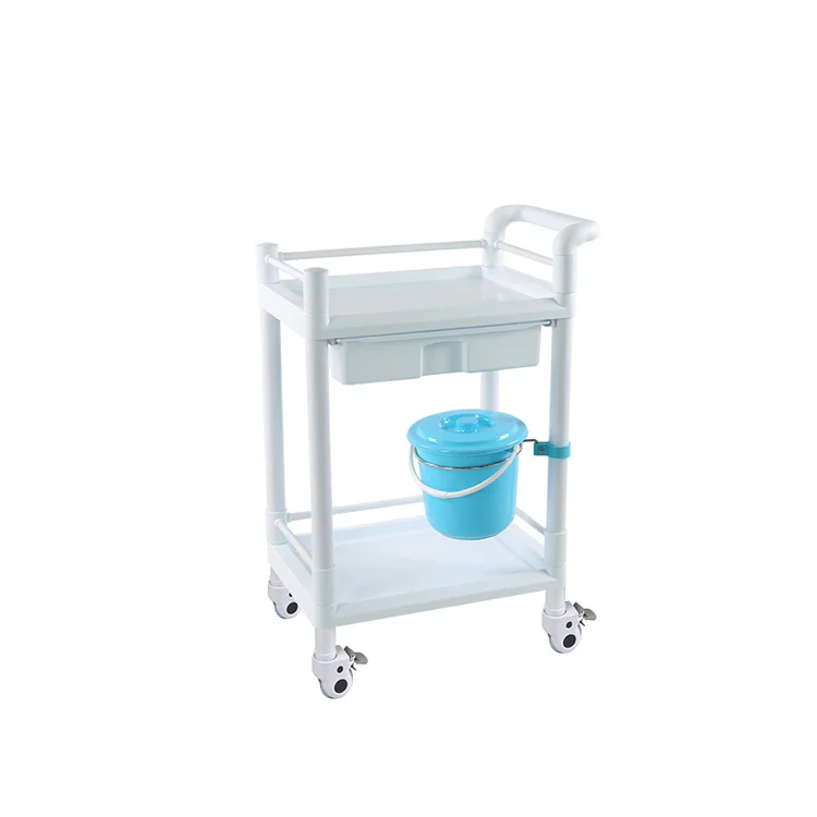 Medical trolley with drawers Stainless Steel nursing trolley