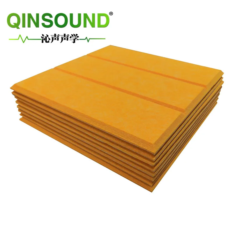 Qinsound hottest factory sale soundproof panel acoustic panel decoration wall panel 100% polyester fiber