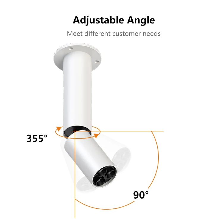 Allway High End Aluminum Easy Installation Adjustable Track Lamp Hall Indoor Skd Led Spot Light Housing
