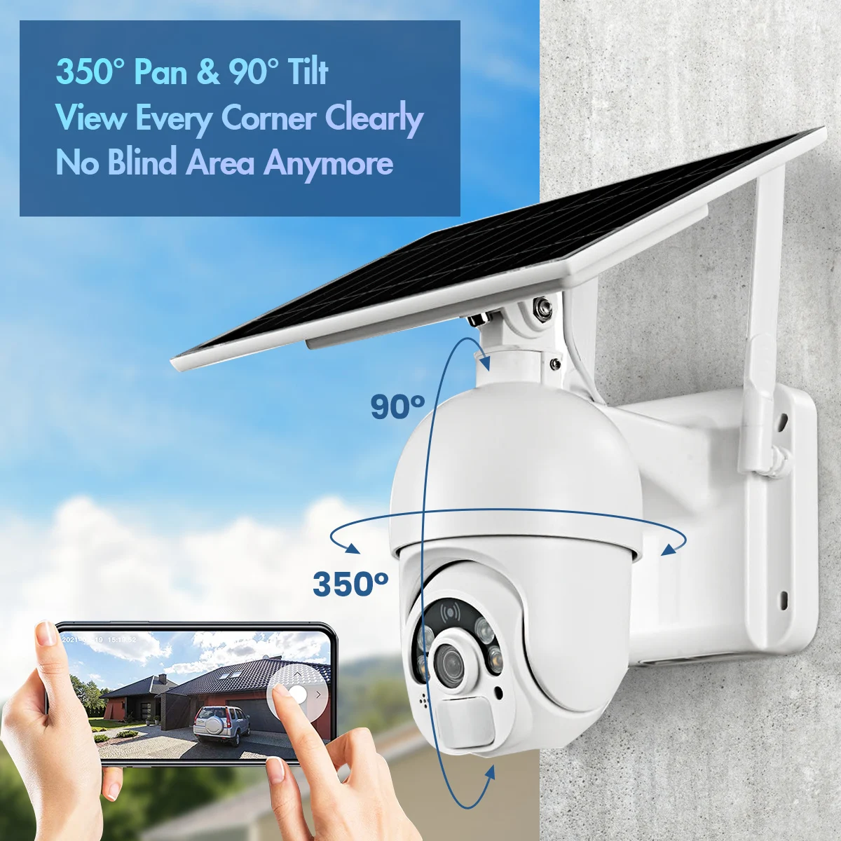 UBOX T22 камера с возможностью съемки видео 4G сим-карты 1080P HD панели солнечных батарей на открытом воздухе монитор CCTV Умный дом двухсторонний охранной сигнализации длительный режим ожидания